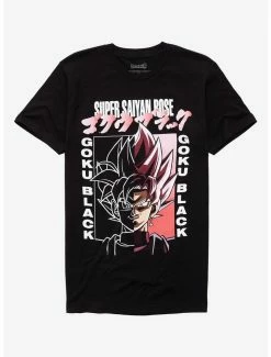 Hot Sale 🌟 Dragon Ball Super Super Saiyan Rose Goku Black T-Shirt 😍