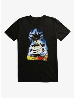 Brand new 😀 Dragon Ball Super Silver Foil Goku New Form T-Shirt ⭐