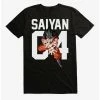 Cheapest 🔔 Dragon Ball Z Goku Saiyan Jersey Number T-Shirt ⌛