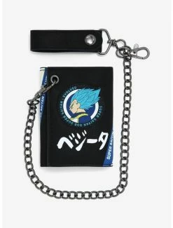 Cheap 😍 Dragon Ball Super Vegeta Trifold Chain Wallet 🎉