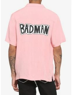 Outlet 🎁 Dragon Ball Z Vegeta Badman Woven Button-Up 😀