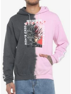 Deals 😍 Dragon Ball Z Super Saiyan Rose Split-Dye Hoodie ✔️